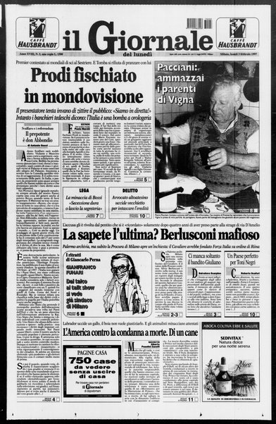 Il giornale del lunedi